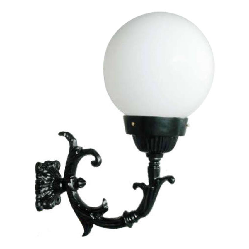 Luminária com Braço Globo Grande 