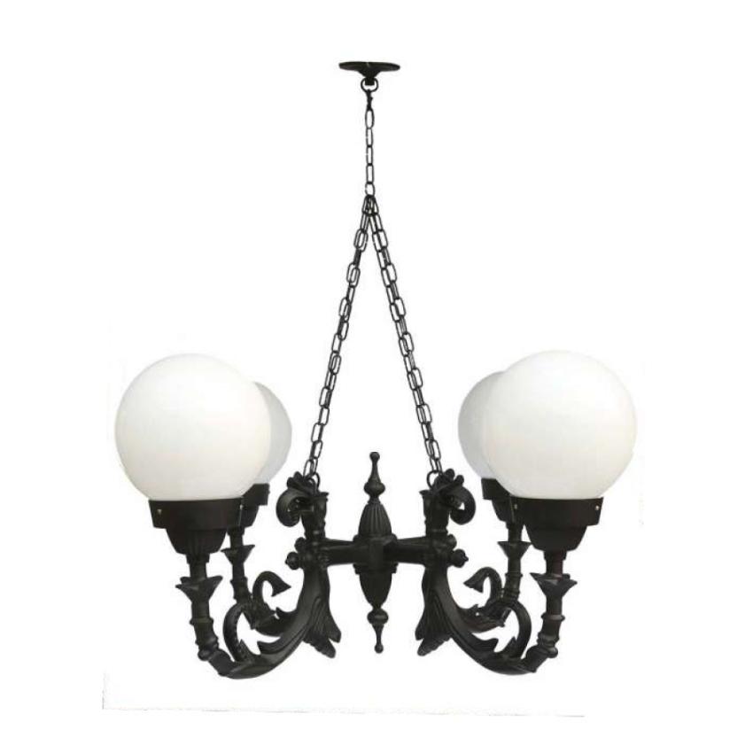 Lustre Paris com 4 Globos 